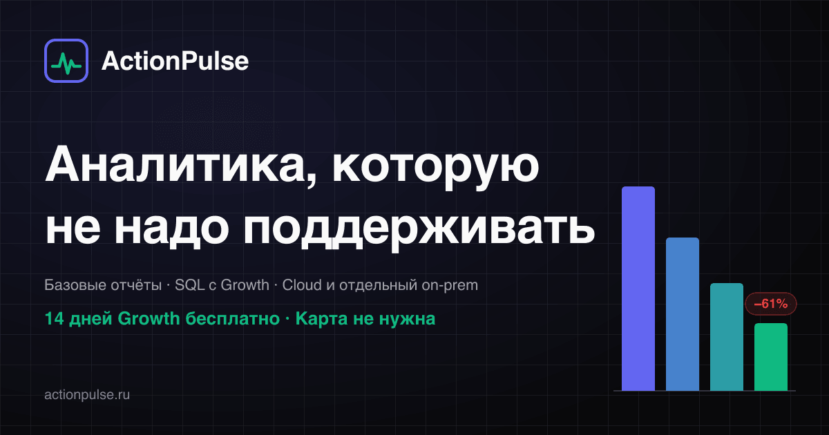 ActionPulse — анализ продуктовой воронки по событиям